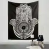Wanddekoration Schwarz-Weiß Mandala Wandbehang. | OkO-OKO™ Wanddekoration Wandbehang Mandala Schwarz und Weiß. | OkO-OkO™