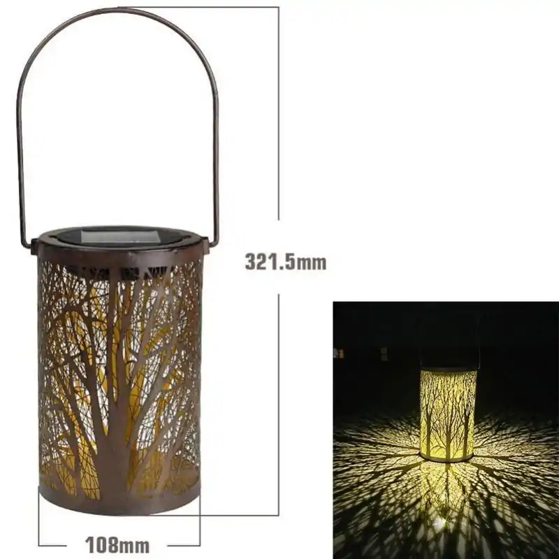 Decoratieve Verlichting Hangende Zonne-lantaarn. | OkO-OKO™ Zonnelantaarn Tree Cylinder | OkO-OkO