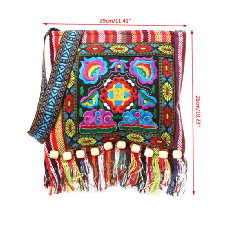 Sac à main <br>Brodé ethnique. | OkO-OKO™ Sac brodé ethnique dimentions | oko oko