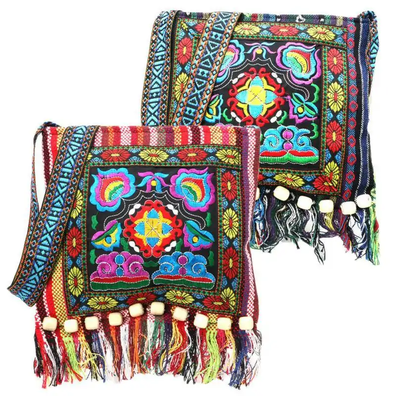 Sac à main <br>Brodé ethnique. | OkO-OKO™ Sac brodé ethnique bouddhique | oko oko