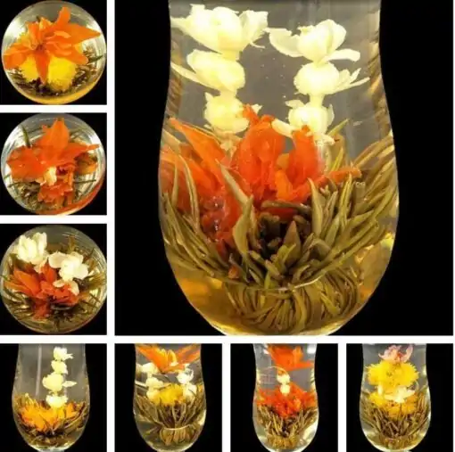 Té e infusión <br> Flor de té que se abre en el agua. | OkO-OKO™ Flor de té que se abre en el agua 10 variaciones | OkO-OkO