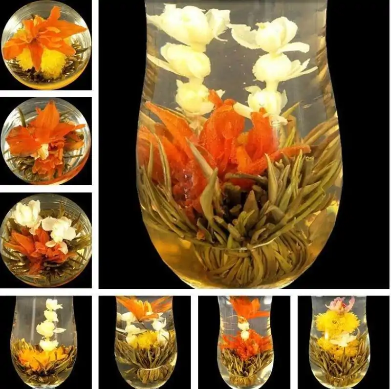 Thé et Infusion <br> Fleur de thé qui s'ouvre dans l'eau. | OkO-OKO™ Fleur de Thé qui s'ouvre dans l'eau 10 variantes | OkO-OkO