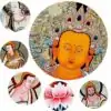Bouddhisme <br> Tableau bouddhiste. | OkO-OKO™ Toile bouddhiste Thangka détaile de la toile | oko oko