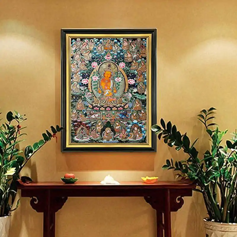 Bouddhisme <br> Tableau bouddhiste. | OkO-OKO™ Toile bouddhiste Thangka pour autel bouddiste | oko oko