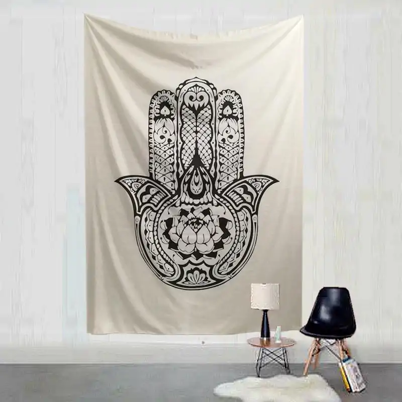 Wanddekoration Schwarz-Weiß Mandala Wandbehang. | OkO-OKO™ Wanddekoration Wandbehang Mandala Schwarz und Weiß. | OkO-OkO™
