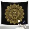 Wanddekoration Schwarz-Weiß Mandala Wandbehang. | OkO-OKO™ Wanddekoration Wandbehang Mandala Schwarz und Weiß. | OkO-OkO™