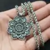 Spiritueller Schmuck Lotusblüten-Anhänger. | OkO-OKO™ Lotusblüten-Anhänger mit Kette zoom | oko-oko