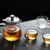 Théières en Verre <br> Martelé. | OkO-OKO™ Théières en verre avec ses tasses assorties | oko oko