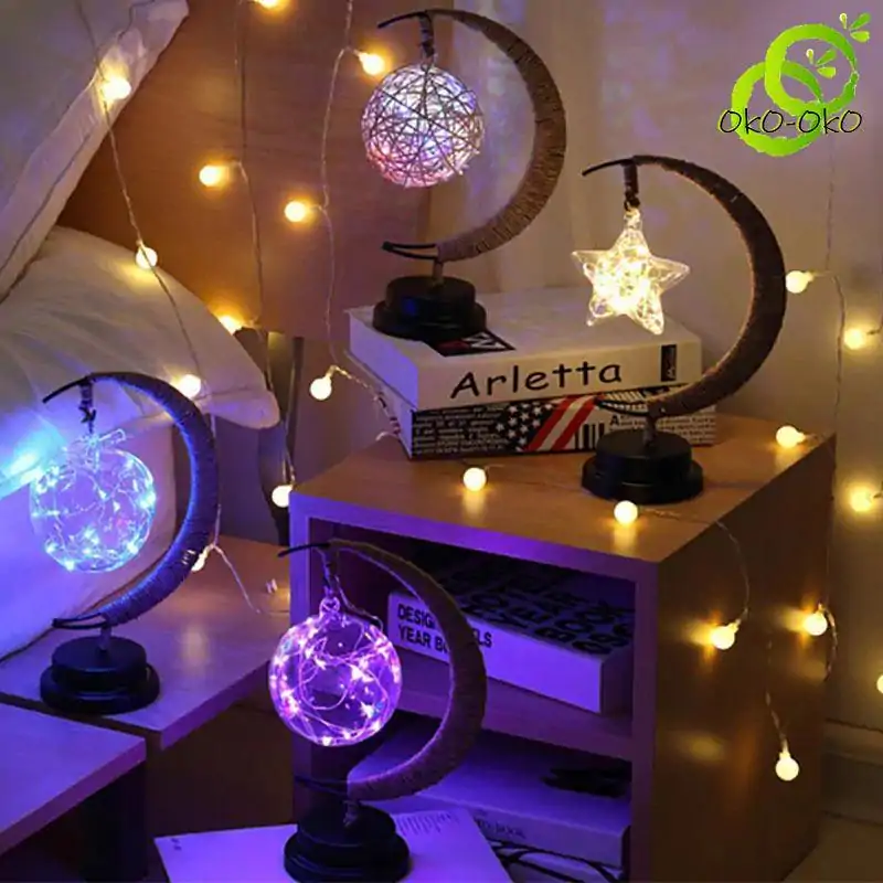 Décoration lumineuse <br>Lampe Croissant de Lune. | OkO-OKO™ Lampe Croissant de Lune 4 variantes | oko-oko