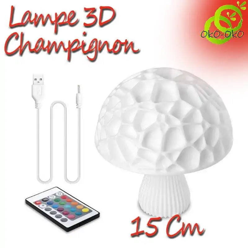 Décoration lumineuse <br> Lampe Champignons. | OkO-OKO™ Lampe Champignons Variante 15cm | OkO-OkO