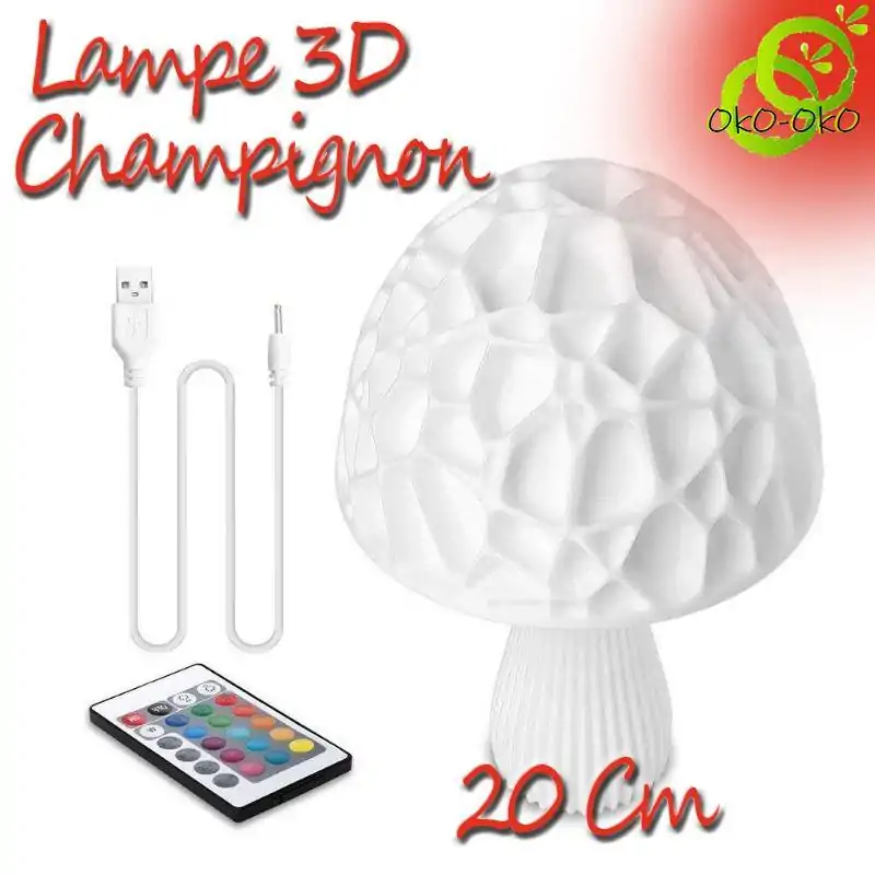 Décoration lumineuse <br> Lampe Champignons. | OkO-OKO™ Lampe Champignons Variante 20 cm | OkO-OkO