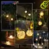 Decoración luminosa Linterna solar colgante para exterior | OkO-OKO™ Ejemplo de uso de la linterna solar para exteriores | OkO-OkO