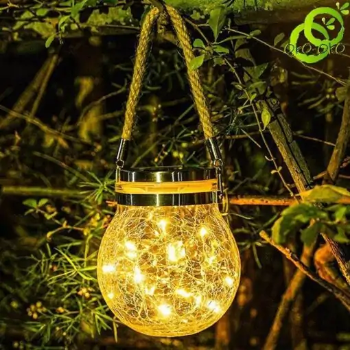 Decoración luminosa Linterna solar colgante para exterior | OkO-OKO™ Linterna solar de exterior para colgar en los árboles | OkO-OkO