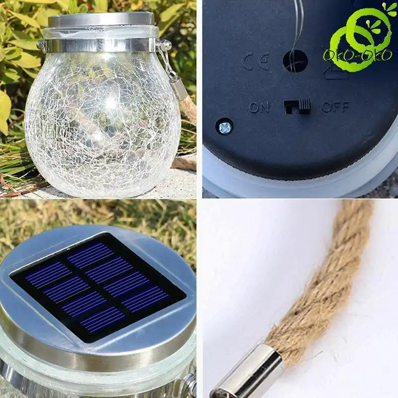 Décoration lumineuse <br> Lanterne solaire extérieur à suspendre | OkO-OKO™ Lanterne Solaire Extérieur à Suspendre Avec intérupteur automatique et manuel | OkO-OkO