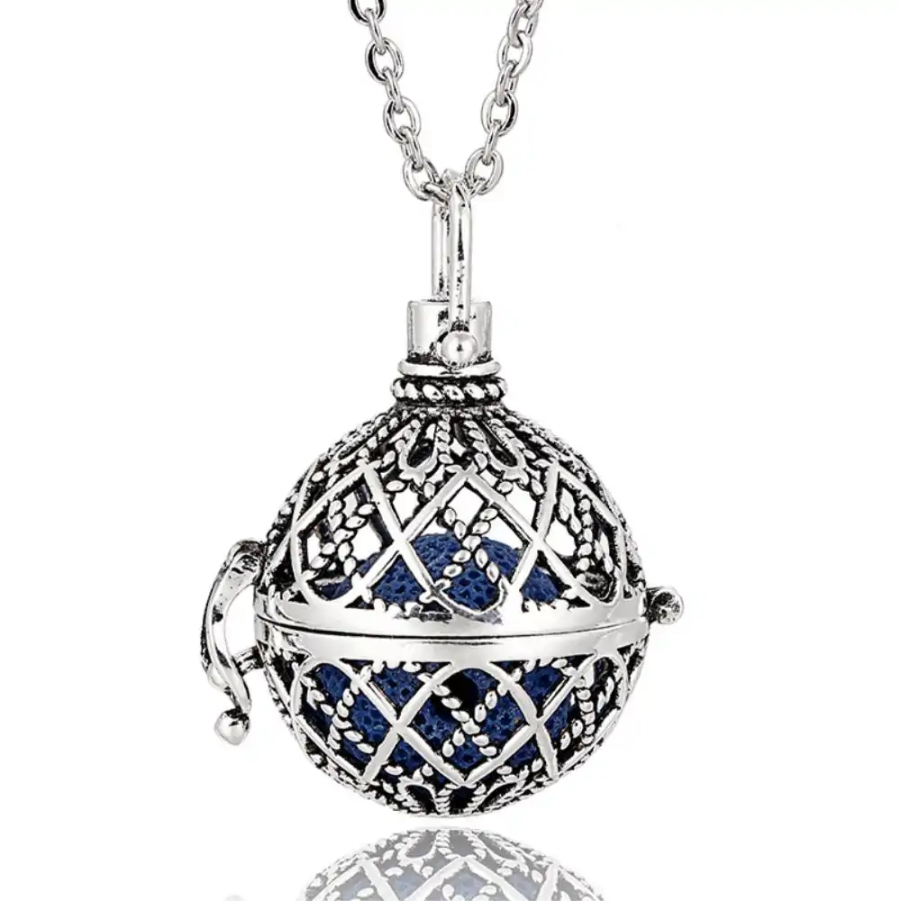 Bijou Diffuseur Huiles Essentielles <br> Pendentif Vintage. | OkO-OKO™ Pendentif diffuseur huiles essentielles boule vintage | oko oko