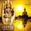Buddhism Buddha Hand Statue with Guanyin. | OkO-OKO™ Statue Hand of Buddha | OkO-OkO