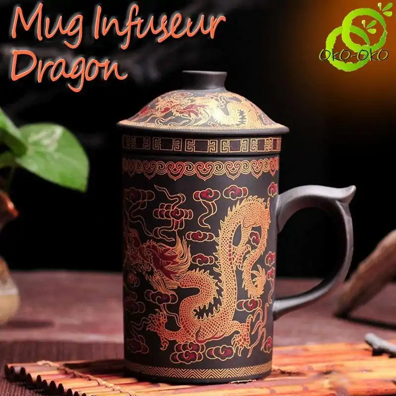 Théière Nomade <br> Mug Infuseur (Filtre & Couvercle). | OkO-OKO™ Acheter Mug Infuseur avec Filtre & Couvercle pas cher | OkO-OkO