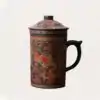 Ceramic Infuser Mug Dark Brown Variant | OkO-OkO