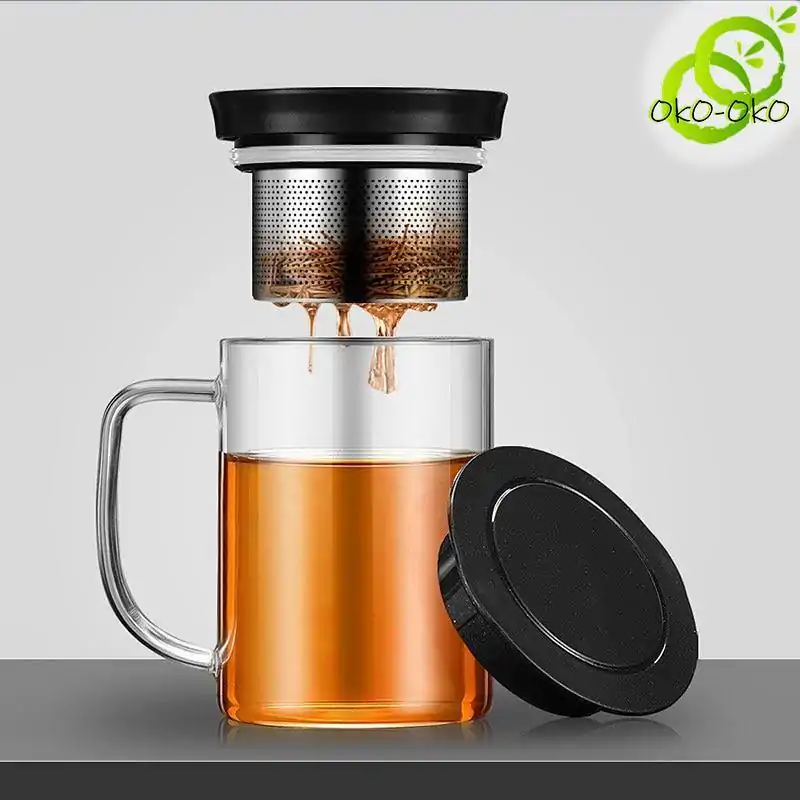 Théière Nomade <br> Mug infuseur (Théière Nomade). | OkO-OKO™ Mug infuseur en verre | oko oko