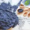 Poudre de clitoria (Fleur de Pois Papillon) | oko-oko Pois-papillon-Poudre-oko-oko exemple d'utilisation pour la pâtisserie et les gâteaux