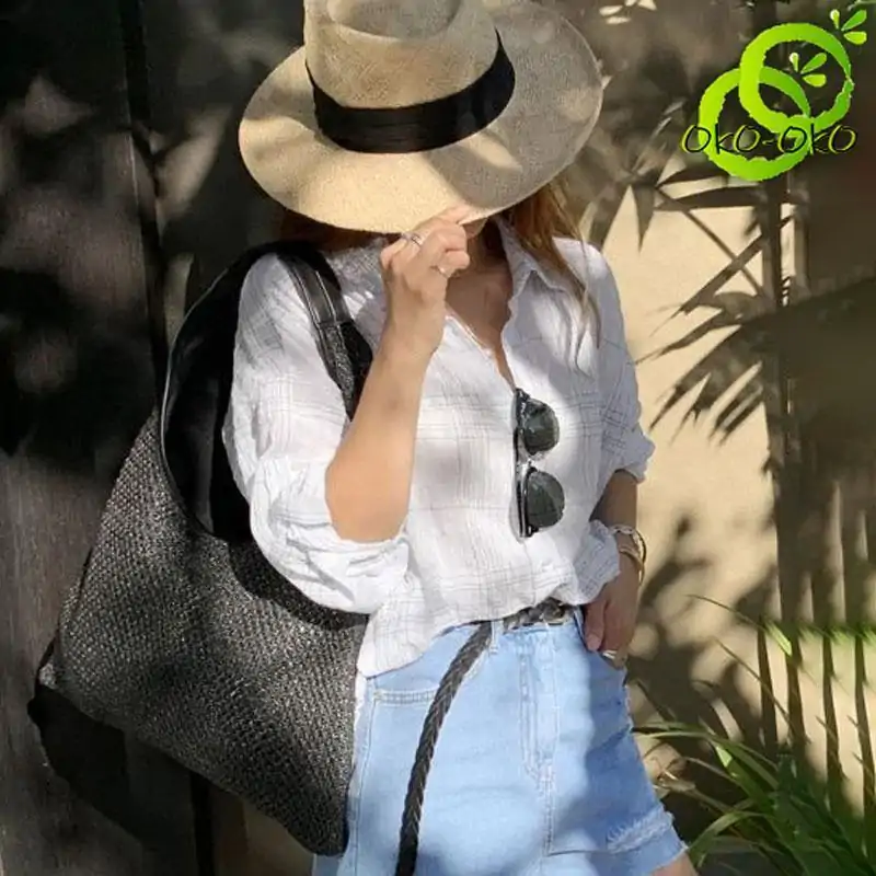 Sac à main <br>Porté épaule. | OkO-OKO™ Sac à Main Porté Épaule femme sur manequin | oko-oko