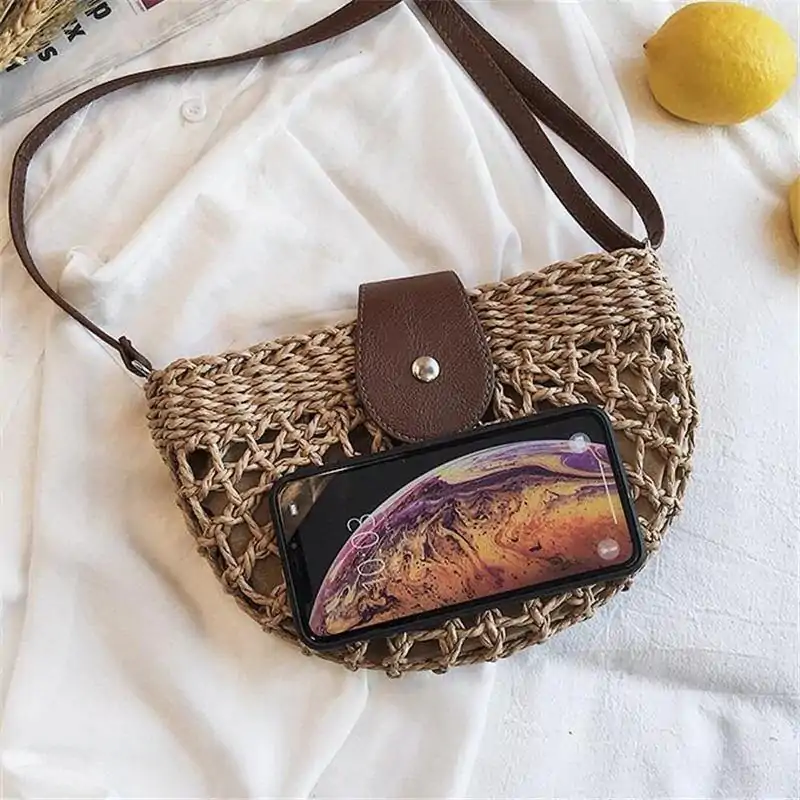 Sac à main <br>Raphia. | OkO-OKO™ pochette Sac a main raphia avec téléphone | oko oko