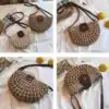 Sac à main <br>Raphia. | OkO-OKO™ Sac a main raphia crochet demie lune | oko oko