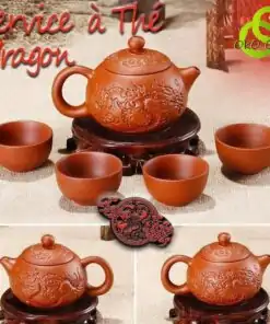 Teeservice Dragon Keramik Rot | OkO-OkO