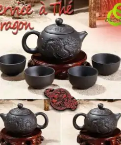 Teeservice Dragon braune Keramik | OkO-OkO