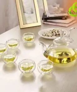 Transparent Glass Tea Set| OkO-OkO™