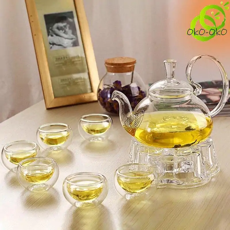 Service à Thé <br> en Verre | OkO-OKO™ Service à Thé pas cher En Verre | OkO-OkO™