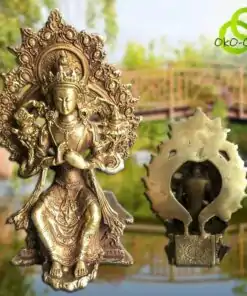 Statue de Tara assise en bronze | OkO-OkO