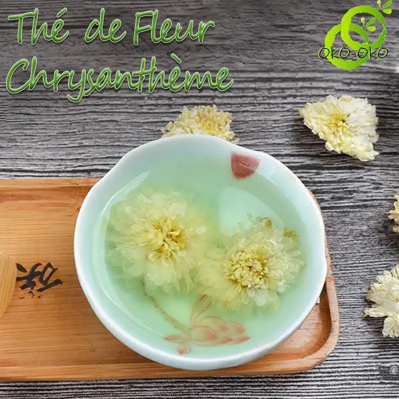 Tee und Aufguss Weiße Chrysanthemenblüte (Gong Ju). | OkO-OKO™ Weiße Chrysantheme Tee oder Kräutertee | OkO-OkO