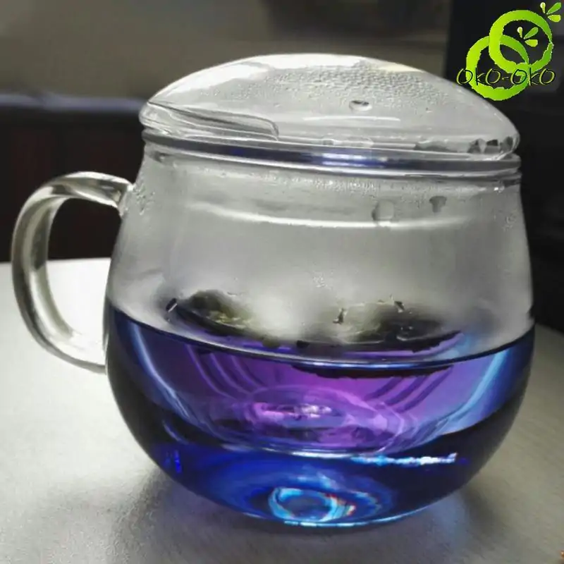 Thé et Infusion <br>Thé Pois Papillon. | OkO-OKO™ Thé bleu ou pois papillon dans une tasse | OkO-OkO™