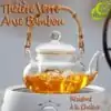 Tetera de Vidrio Asa de Bambú | OkO-OKO™ Tetera de vidrio con mango de bambú para usar en la placa de cerámica| OkO-OkO™.