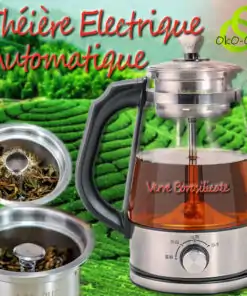 Tetera eléctrica de vidrio de temperatura regulable | OkO-OkO™
