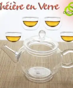 Théières en Verre avec verre à thé assortis | OkO-OkO
