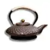 Théière en fonte Japonaise <br>Dorée | OkO-OKO™ Théière en fonte Japonaise Dorée sur fond blanc | oko-oko