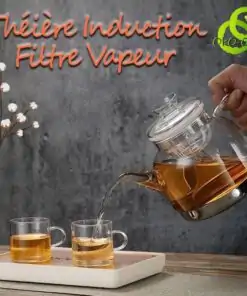 Induction Teapot with Steam Filter Clear Glass | OkO-OkO
