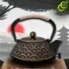 Tetsubin Gietijzeren Theepot Gouden Vis (Patroon) | oko-oko
