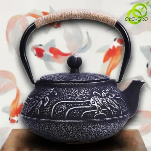Gietijzeren theepot Tetsubin Goudvis | oko-oko