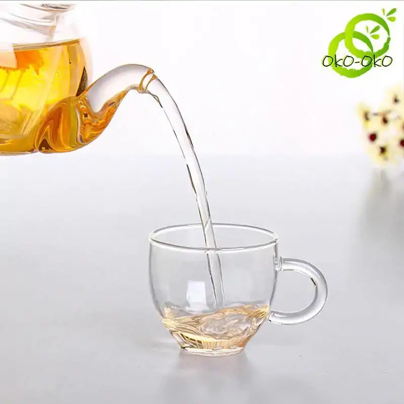 Théières en Verre <br> Transparente. | OkO-OKO™ Théière Transparente pendant le service | OkO-OkO