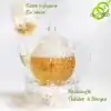 Théières en Verre <br> Avec Chauffe Plat (à bougie). | OkO-OKO™ Theiere en Verre avec infuseur en verre et Chauffe Plat | oko-oko