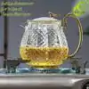 Theeset Schubben (Glas). | OkO-OKO™ Hittebestendig glazen theeservies | oko oko