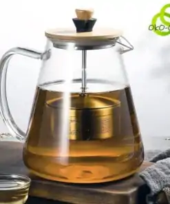 Tetera de vidrio con filtro de acero inoxidable | OkO-OkO