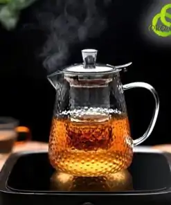 Teekannen aus gehämmertem Glas auf Rechaud | oko oko