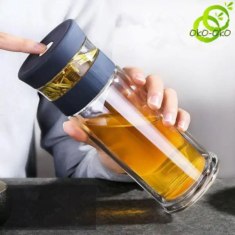 Théière Nomade <br> Avec infuseur. | OkO-OKO™ Thermos Infuseur avec séparateur de thé | oko-oko