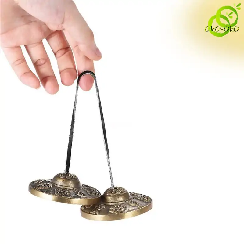 Bouddhisme <br> Cymbale Tibétaine | OkO-OKO™ Cloche Tingsha suspendue
