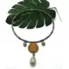 Bijou Etnique et Boho <br> Ras de cou coquillage. | OkO-OKO™ Ras de cou coquillage exemple de présentation | oko oko