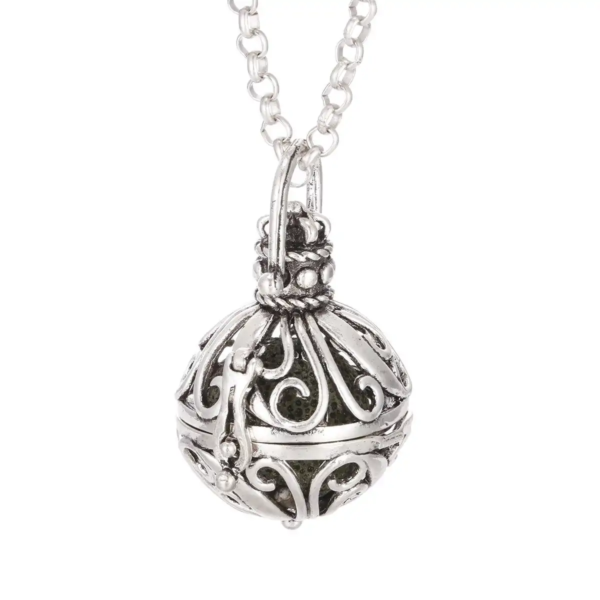 Bijou Diffuseur Huiles Essentielles <br> Pendentif Vintage. | OkO-OKO™ Pendentif diffuseur huiles essentielles sphérique vintage | oko oko